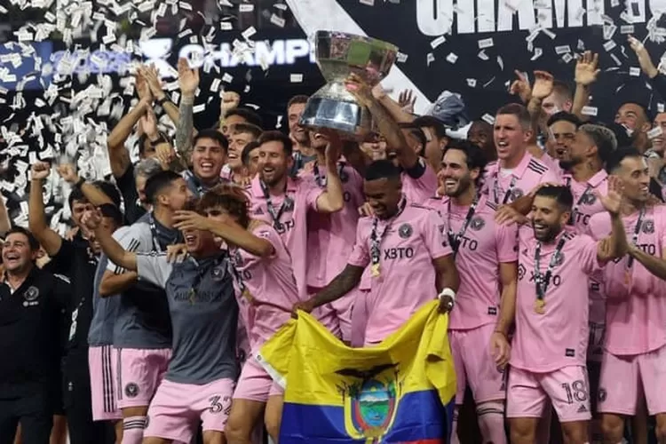 Bawa Inter Miami Juara Leagues Cup 2023, Lionel Messi Sah Jadi Pemain dengan Trofi Terbanyak di Dunia (dok. instagram @leaguescup )