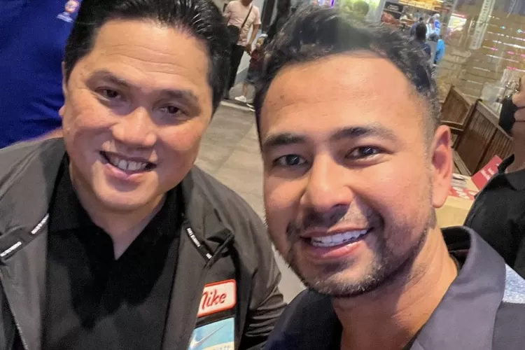 Raffi Ahmad bersama Erick Thohir (Instagram/@raffinagita1717)