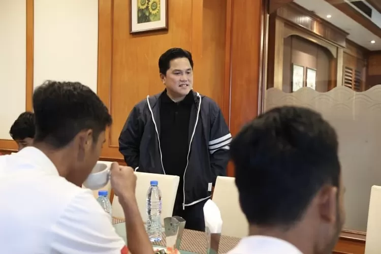 Erick Thohir berikan apresiasi pada garuda muda (dok.pssi)