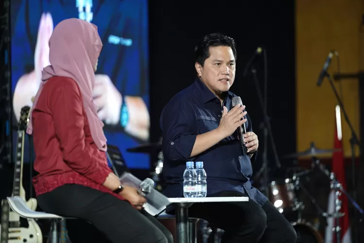 Erick Thohir ikut menghadiri acara HUT Ke-25 PAN bersama Prabowo (press release)