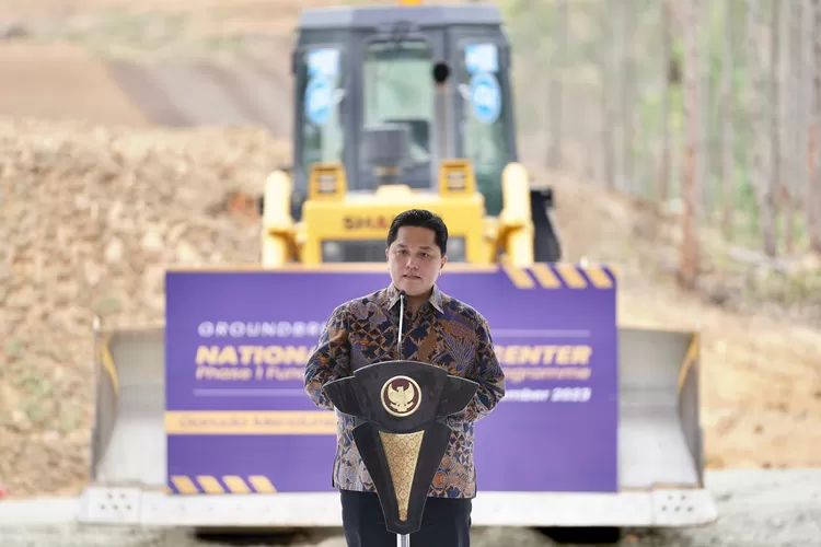 Erick Thohir di acara groundbreaking National Training Center (dok tim Erick Thohir)