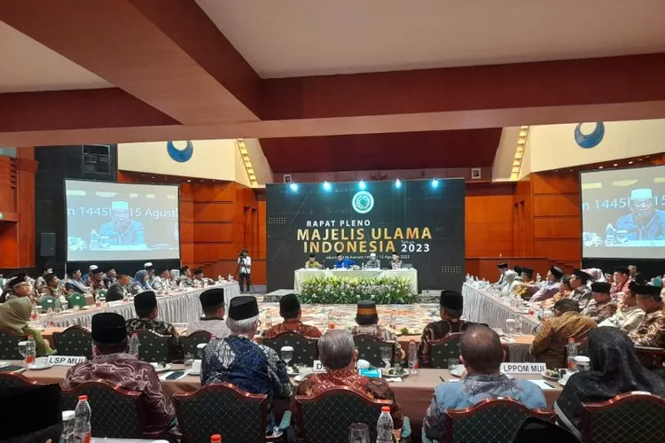 Rapat pleno Majelis Ulama Indonesia (MUI) untuk menentukan ketua umum yang baru.  (ANTARA/HO-MUI)