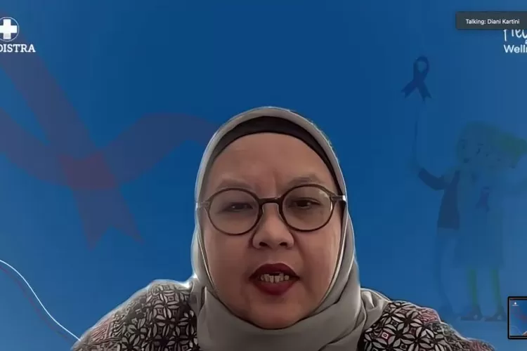 Dokter spesialis bedah onkologi (kanker) dan doktor Fakultas Kedokteran Universitas Indonesia Dr. dr. Diani Kartini, SpB(K)Onk pada diskusi daring RS Medistra, Jumat (25/8)  (ANTARA/Pamela Sakina)