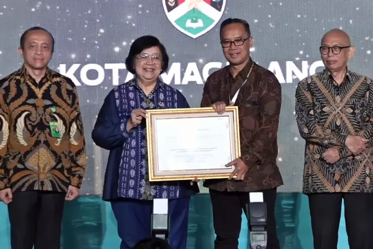 Kota Magelang menerima penghargaan Nirwasita Tantra 2022.  Kota Magelang Menerima Penghargaan Nirwasita Tantra 2022. (Foto: Dok. Pemkot Magelang)