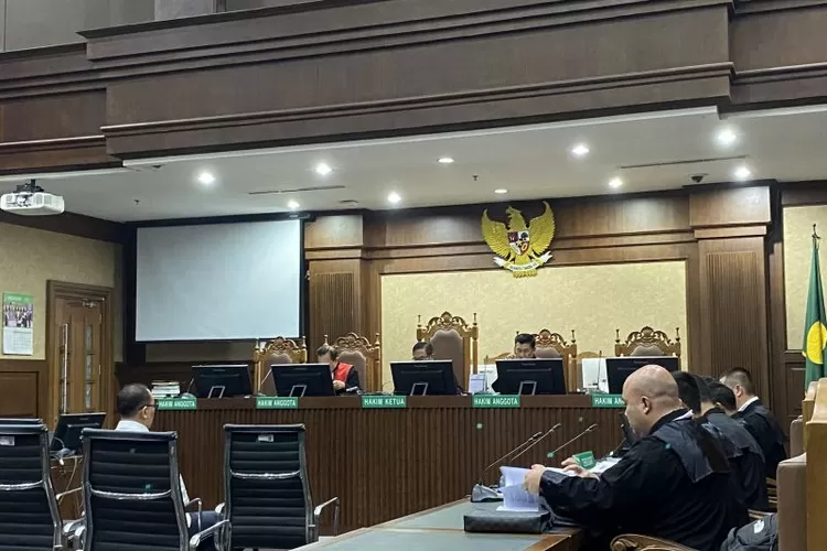 Sidang lanjutan terdakwa mantan pejabat Direktorat Jenderal Pajak (DPJ)  Rafael Alun Trisambodo dengan adenda pembacaan nota keberatan di Pengadilan Tipikor pada Pengadilan Negeri Jakarta Pusat, Rabu (6/9/2023).  (ANTARA/Fath Putra Mulya. )