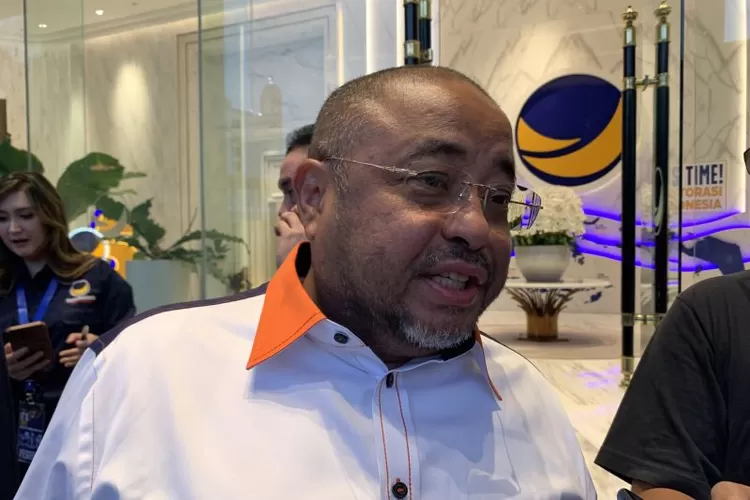 Sekretaris Jenderal PKS Aboe Bakar Al-Habsyi di Kantor DPP Partai NasDem, Jakarta, Sabtu (14/10/2023)  (ANTARA/ Mario Sofia Nasution)