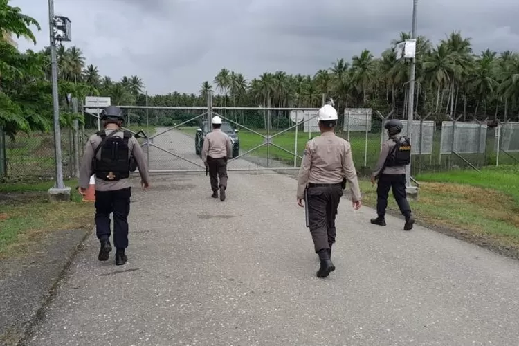 Ditpamobvit Polda Sulteng Gelar Patroli Pam JOB PMTS Senoro Banggai. Foto: Istimewa