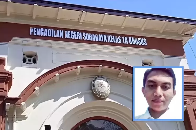 Susanto (inset), dokter gadungan yang berpraktik selama 2 tahun di PT Pelindo Husada Citra (PHC) sebelum akhirnya terbongkar kini kini menjadi terdakwa dan menjalani sidang di PN Surabaya.