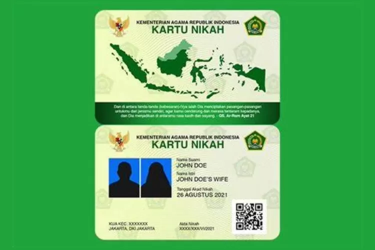 Cara mudah cetak kartu nikah digital Untuk Pengantin Baru (Bonsernews.com/denasetya.com)