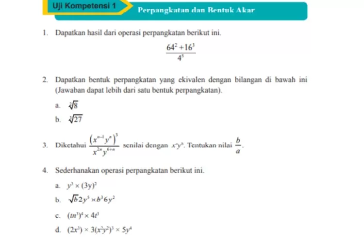 Lengkap! Kunci Jawaban Matematika Kelas 9 Halaman 58 Kurikulum Merdeka ...