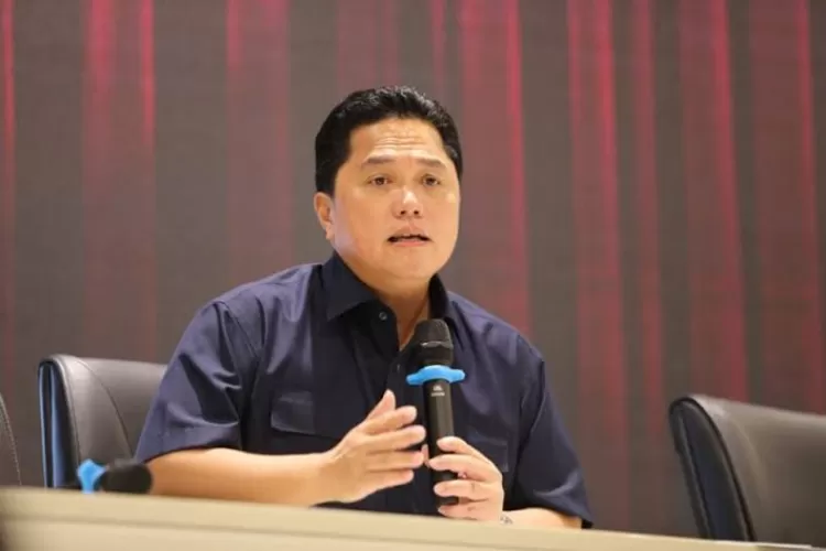 Erick Thohir minta ireksi dan komisaris pertamina untuk bekerjasama mengusut dugaan kebocoran distribusi gas elpiji 3Kg. (PSSI)