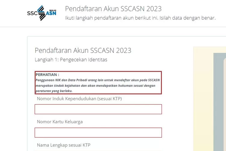 Cara Buat Akun SSCASN BKN Lengkap! Pelamar CPNS dan PPPK 2023 Wajib