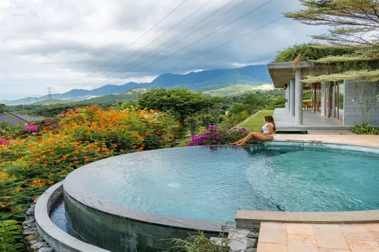 Ilustrasi villa di bali (Instagram @sumberkimahill)