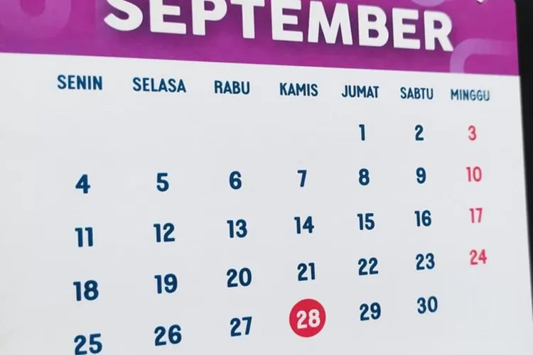 berikut tanggal merah di Bulan September 2023  (Istimewa)