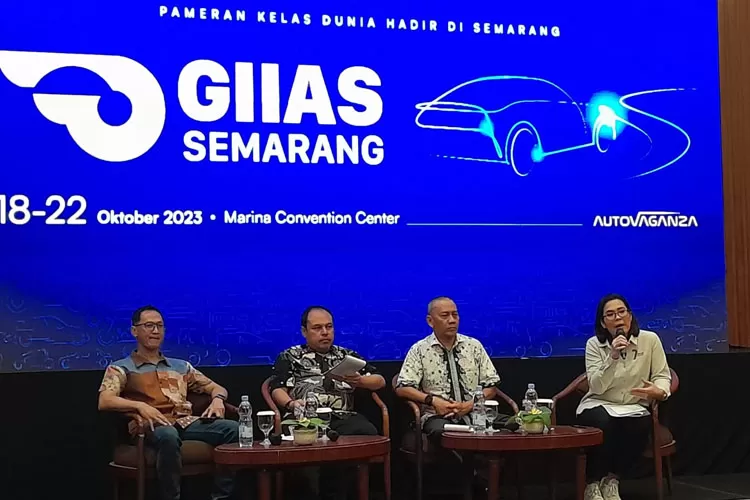 Jumpa pers GIIAS yang kembali akan digelar di Kota Semarang.  (Ayosemarang.com/ Audrian Firhannusa)