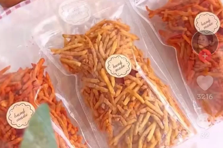 Ide Jualan Snack Abon Pisang, Dijual Rp10 Ribu Sudah Untung Banyak (TikTok @linaguikitchen)