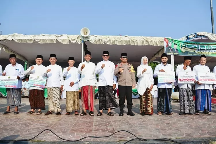 Suasana Hari Santri Nasional 2023 di Kabupaten Demak, Minggu 22 Oktober 2023.