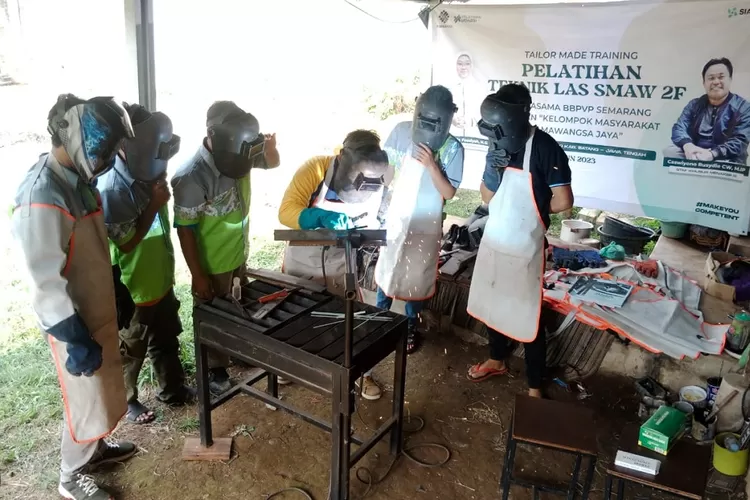 Pelatihan pengelasan Kemenaker RI. (Foto: dok)