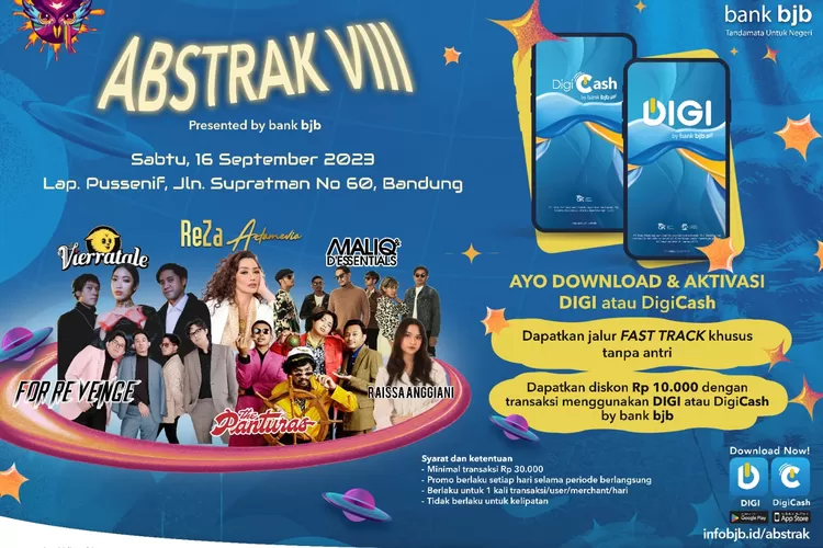 bank bjb Tebar Rewards untuk Pengguna DIGI dan DigiCash di Pentas Seni ABSTRAK VIII