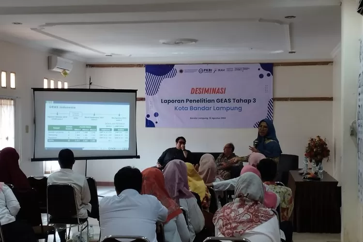 Desiminasi Laporan penelitian GEAS Tahap 3 kota Bandar Lampung, 18 Agustus 2023.  (Lampung Pride)