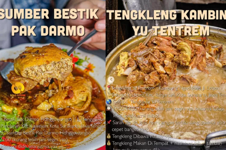 Rekomendasi Kuliner Khas Solo Yang Wajib Kamu Coba Saat Berkunjung Menu Ke Paling Diincar