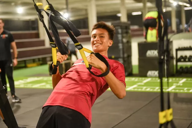 Pemain Timnas U-17 Indonesia menjalani sesi latihan fisik di pemusatan latihan di Jerman (foto PSSI.org)