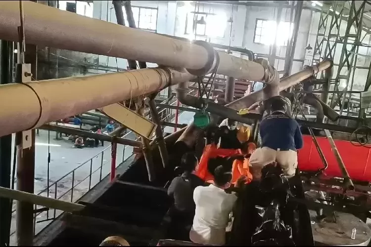 Kecelakaan kerja terjadi di Pabrik Gula (PG) Pagotan, Madiun. (Radar Madiun)