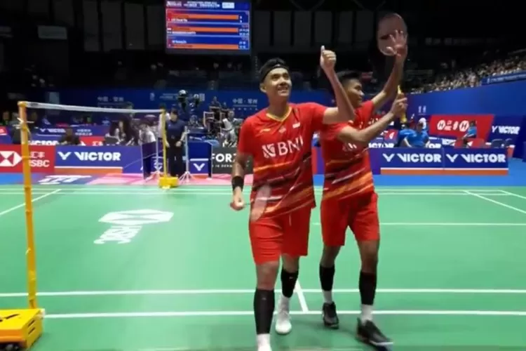 Muhammad Shohibul Fikri dan Bagas Maulana memulangkan Pramudya Kusumawardana dan Yeremia EYY Rambitan di babak 16 besar China Open 2023