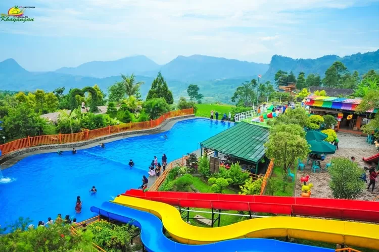 Wahana wisata air di Villa Khayangan, Sukamakmur, Kabupaten Bogor. (Istimewa)