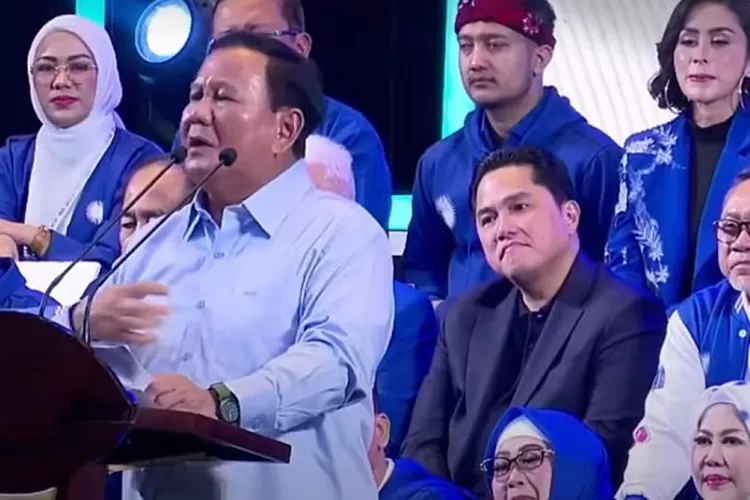 Hadiri HUT Ke 25 PAN, Erick Thohir Dan Prabowo Dapat Sambutan Hangat ...