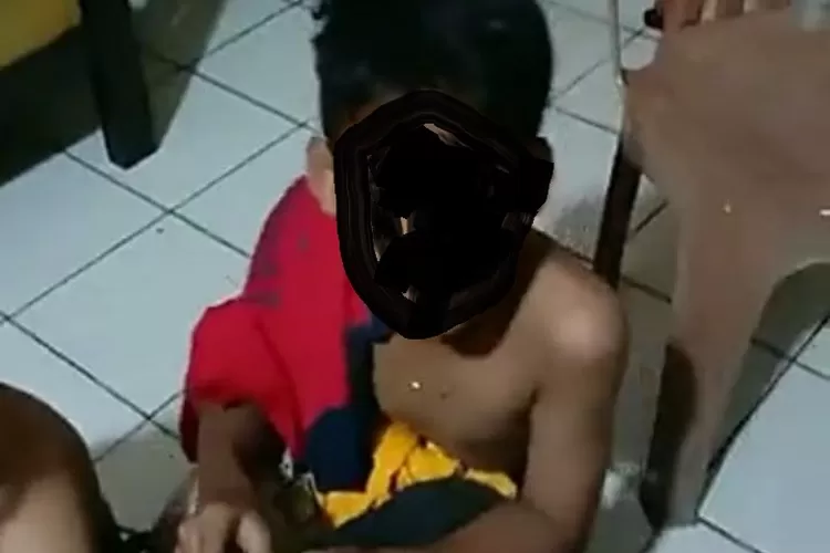 Salah satu pelaku yang meresahkan warga Kelurahan Jatijajar, Kecamatan Tapos. (Andika Eka )
