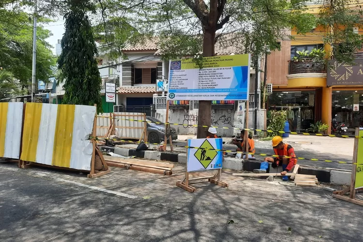 Proses rekonstruksi Jalan KH.M. Yusuf Raya (Gabriel Omar Batistuta)