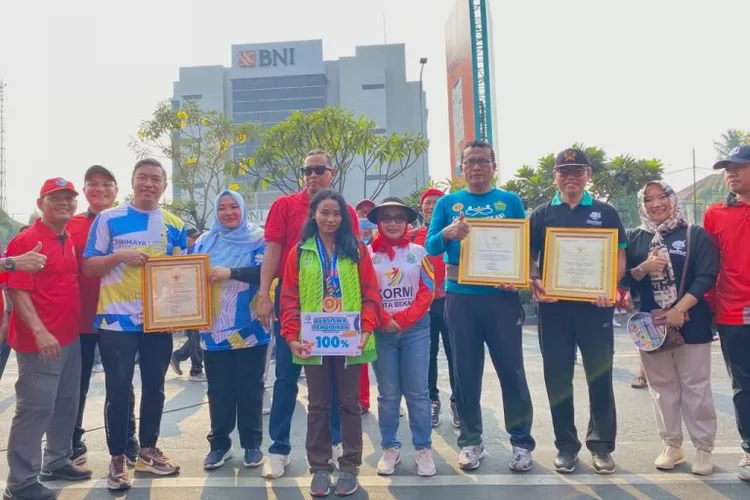 Wali Kota Bekasi Tri Adhianto dalam Haornas 2023. (Pemkot Bekasi)