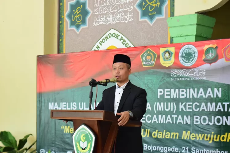 Ketua Bidang Pendidikan dan Kaderisasi MUI Kabupaten Bogor Dr Aep Saepudin Muhtar alias Gus Udin dalam kegiatan Pembinaan MUI Kecamatan di Bojonggede, Kabupaten Bogor, Jawa Barat, Kamis 21 September 2023. (Dok pribadi)