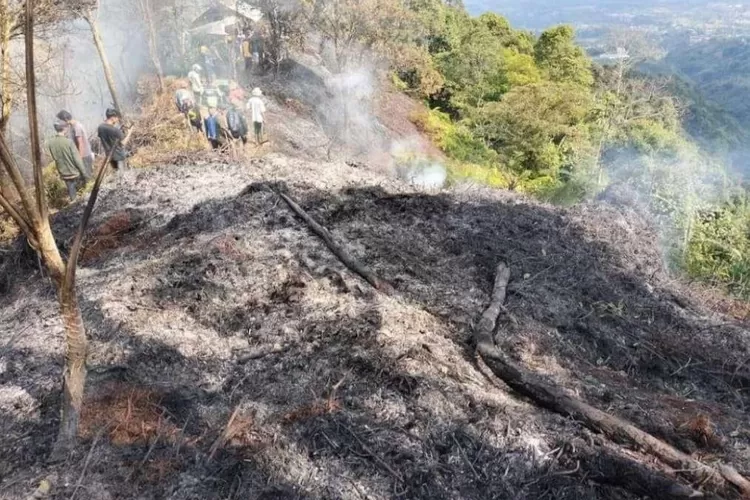 Kebakaran hutan di Gunung Salak, Kabupaten Sukabumi. (Jabarprov.go.id)