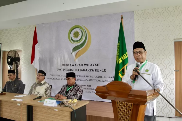 Ketua PW Persatuan Islam (Persis) DKI Jakarta KH. Sofyan Munawar ketika memberikan taujih iftitahnya - Foto: Henry Lukmanul Hakim