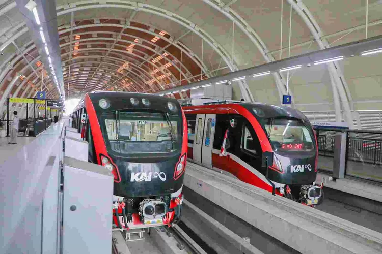 LRT yang baru Diresmikan Presiden Jokowi