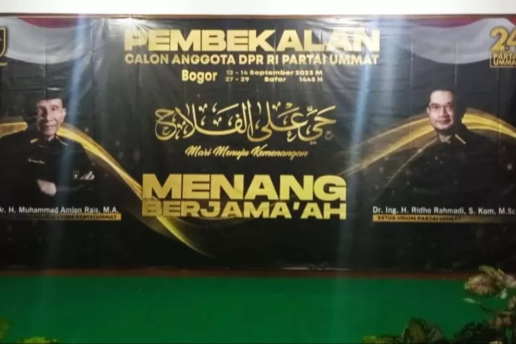 Partai Ummat menyelenggarakan pembekalan bagi Calon Anggota Legislatif DPR-RI, di Cisarua, Bogor, tanggal 12-14 September 2023.