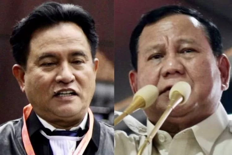 Ilustrasi: Ketua Umum Partai Bulan Bintang Prof usril Ihza Mahendra - Ketua Umum Partai Gerindra Prabowo Subianto - Desain dan Foto: Henry Lukmanul Hakim