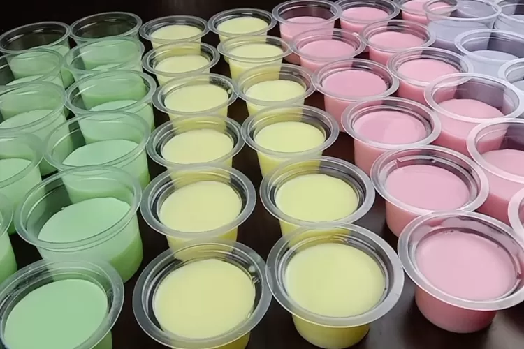 Ide Jualan Untung Banyak Sachet Agar Agar Bisa Jadi Cup Puding Aneka Rasa Dan Warna Dijual