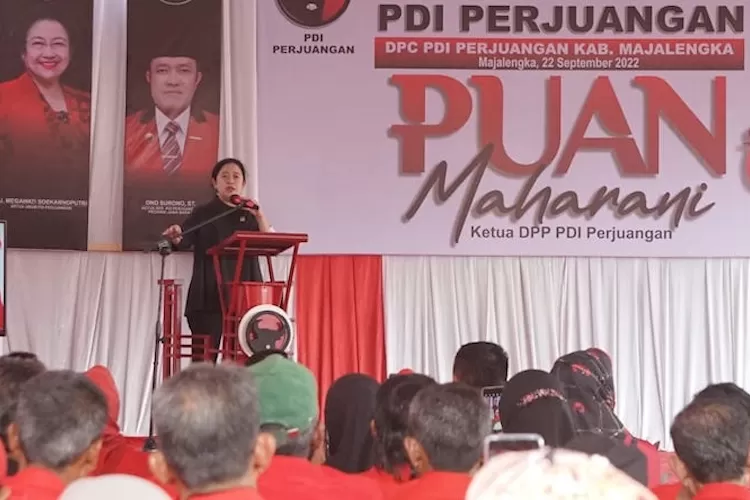 Ketua DPR RI Puan Maharani memberi arahan kepada kader partai untuk bersiap menghadapi Pemilu 2024. ist 