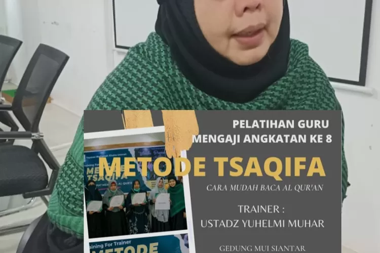 Pembina Yayasan Marhamah Khairah Hj.Bunda Ronny Rezkia Siregar bertekad berantas buta Baca Al Qur'an di Sumut melalui metode Tsaqifa. (Realitasonline/Rahayu)