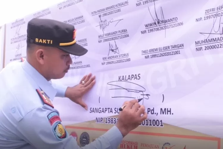 Kalapas Tanjungbalai Asahan tandatangani fakta integritas dan janji kinerja