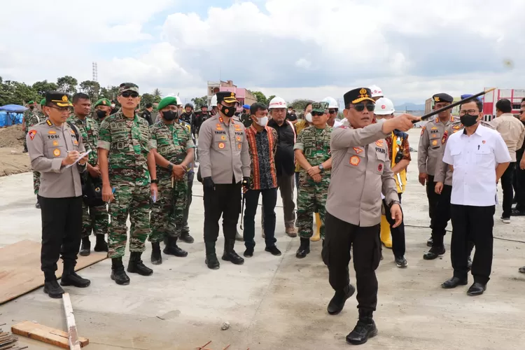 Kapoldasu dan Pangdam I BB didampingi Wabup Toba Tinjau Lokasi F1H2O di Balige Toba 