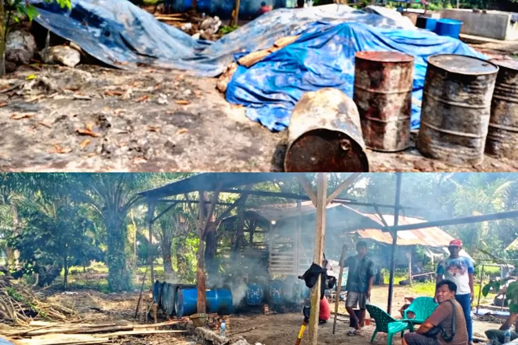 Lokasi penimbunan limbah minyak kotor kelapa sawit di Desa Sidomulyo, Kec. Binjai, Kab. Langkat yang meresahkan warga