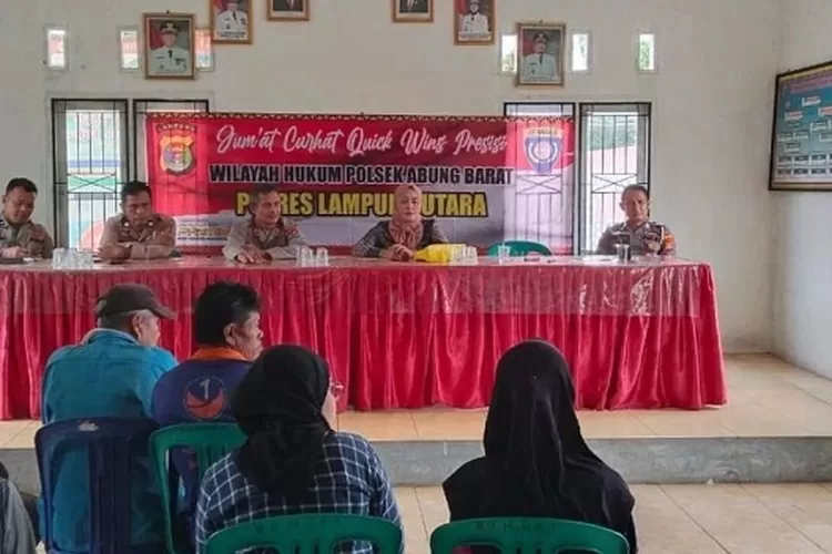 Jajaran Polres Lampung Utara Terus Gelar Jumat Curhat