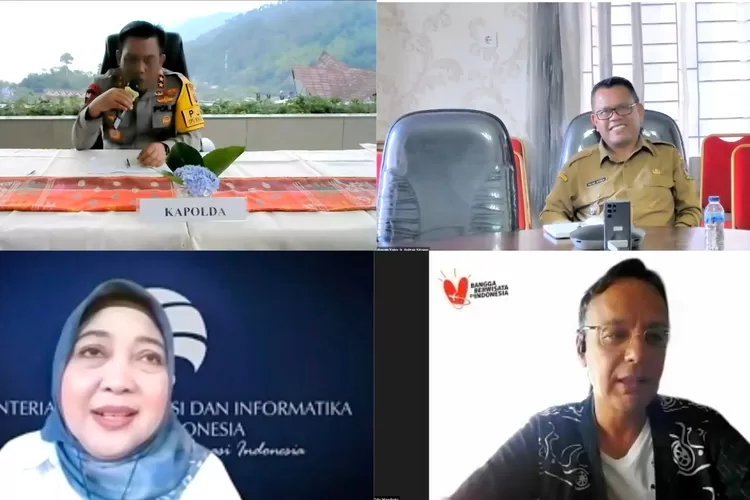 Para Narasumber pada saat virtual memberi penjelasan terkait F1H20 di Balige