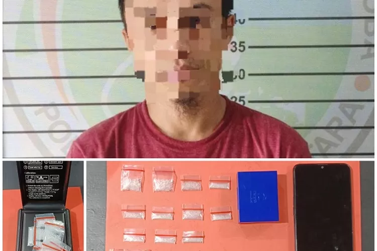 Polres Lampung Utara Sita Belasan Paket Sabu Dari 2 Orang Bukit Kemuning