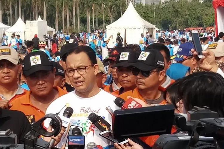 Gubernur DKI Jakarta Anies R Baswedan menghadiri Festival Jakarta Sehat 2018.
