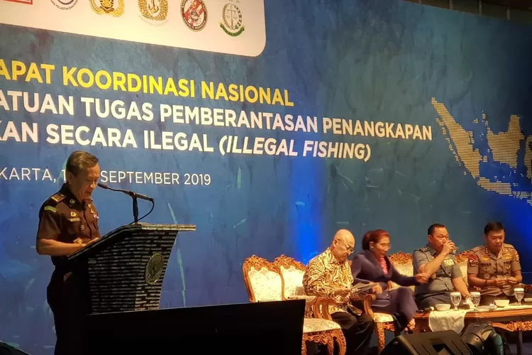Plt Jampidum Ali Mukartono dalam Rakornas Satgas Illegal Fishing